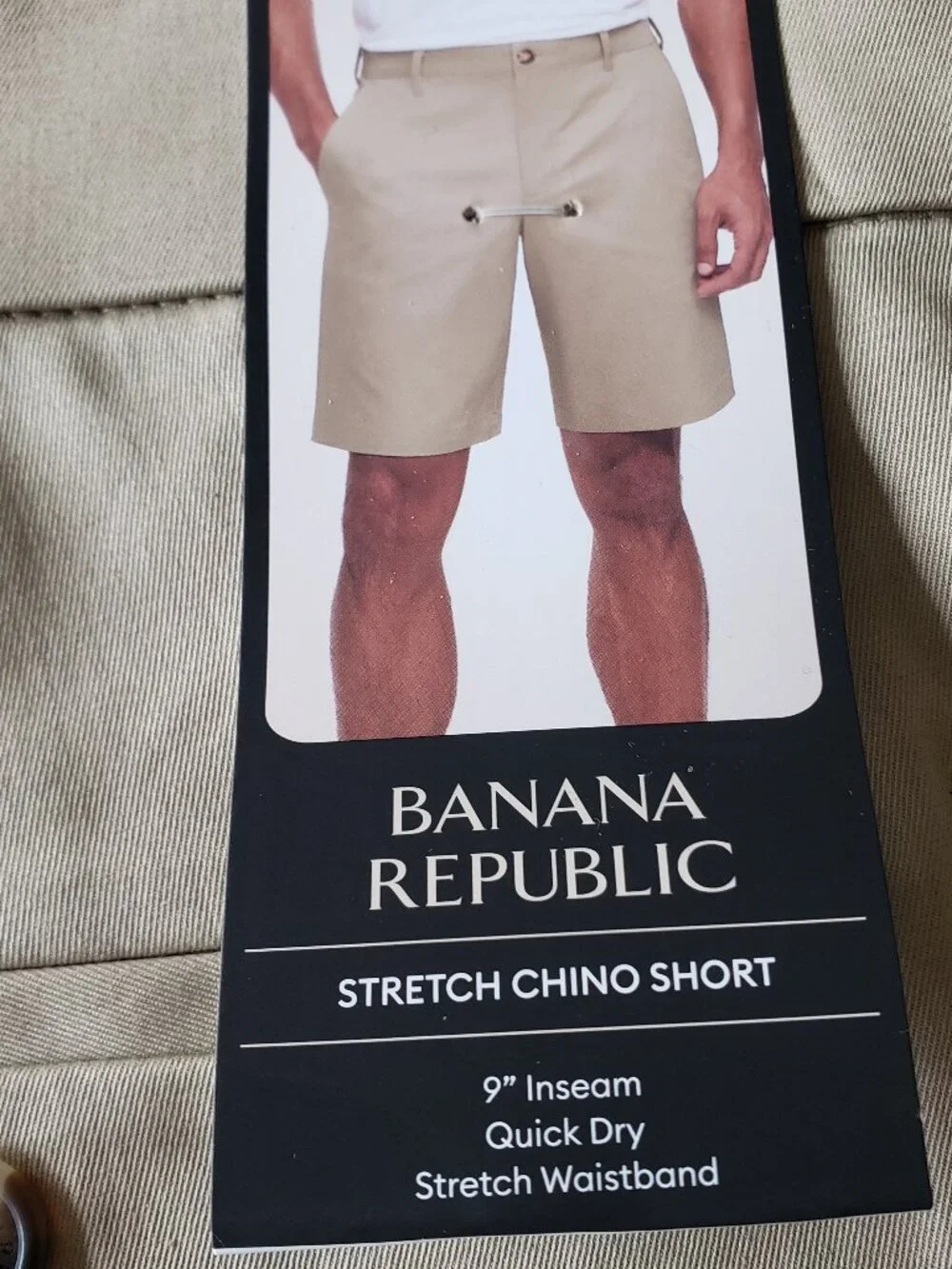 NWT - Banana Republic Men's Stretch Chino Short – Size 38